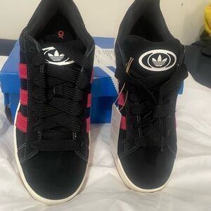 Adidas Black and Red Casual Shoes
